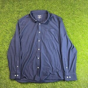 Rhone Men's commuter performance stretchy long sleeve Navy XXL